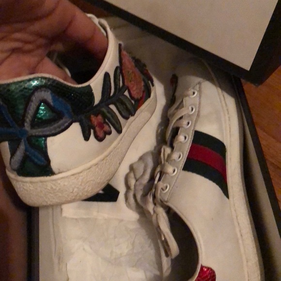 Gucci embroidered low top sneaker - Picture 3 of 4